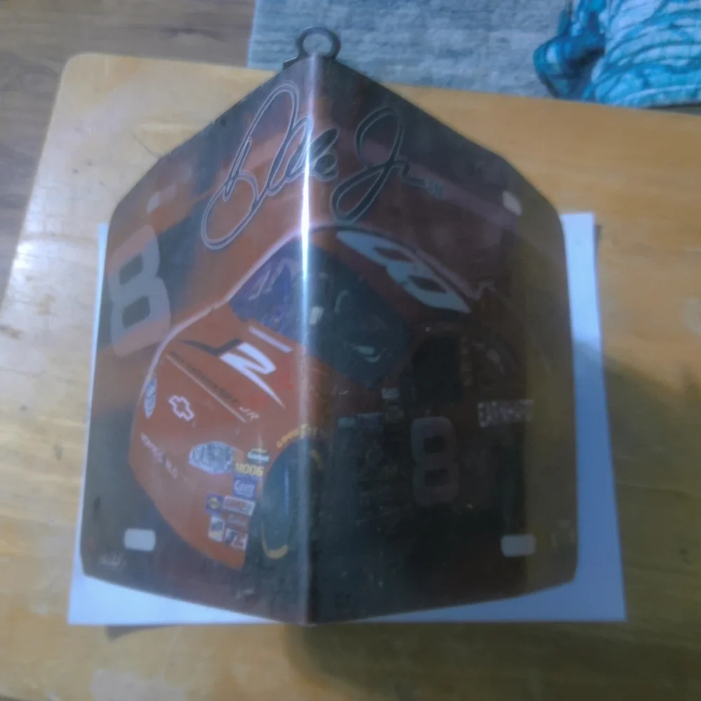 Nascar Red Birdhouse with Metallic Roof